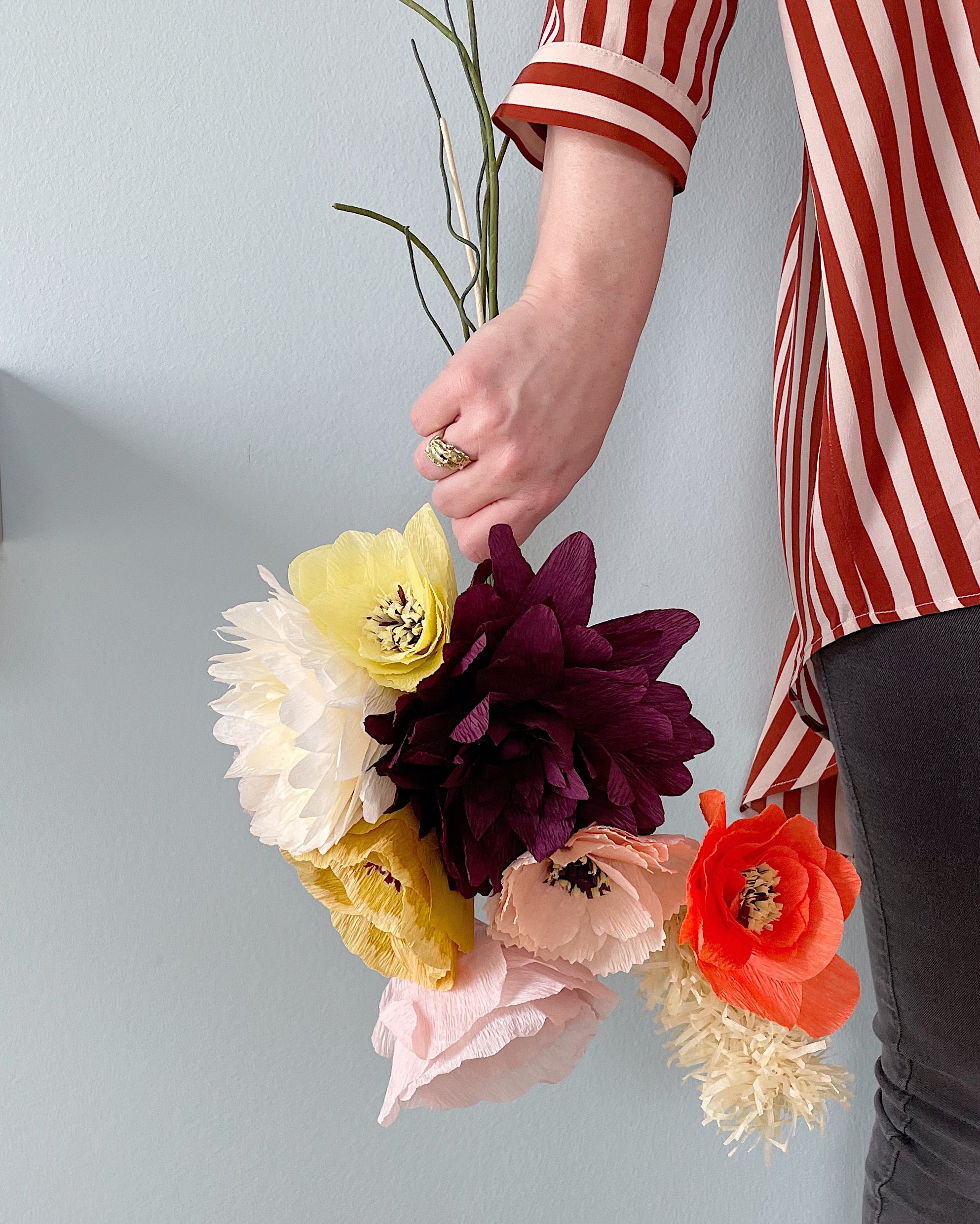 Daisy Papirblomst - Bordeaux